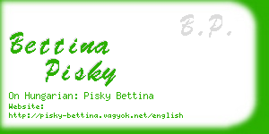 bettina pisky business card